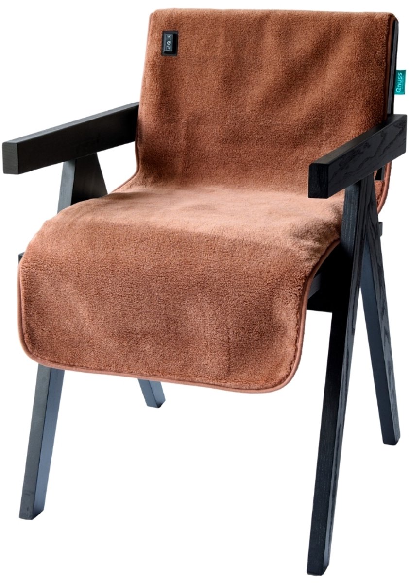 Qnuss Elektrisch Warmtedeken XL Bruin Draadloos 22.5W - Qnuss - €129,00