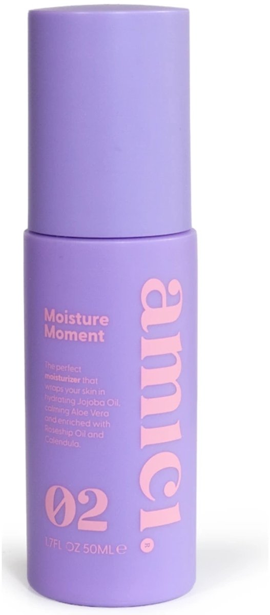 AMICI Skincare Moisture Moment – Dagcrème Tieners – Hydraterende Moisturizer Gevoelige & Droge Huid – Vegan Skincare – Aloë Vera & Jojoba – 50ml