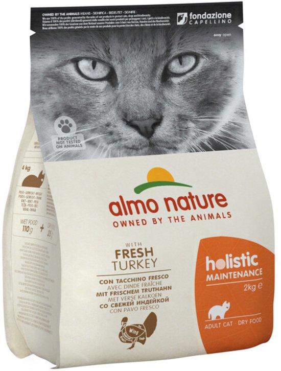 Almo Nature Holistic - Kalkoen - Kattenvoer - 2 kg