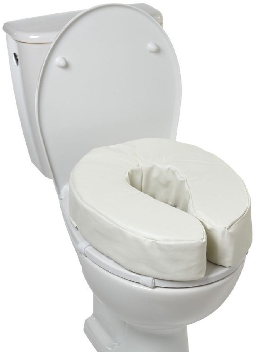 Sundo Toiletverhoger gewatteerd - 10 cm - Wit