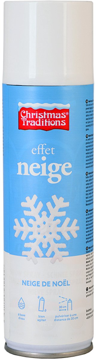 Sneeuwspray / spuitsneeuw in bus 300 ml - Kunstsneeuw/nepsneeuw spray bussen - Raamversiering.