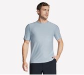 SKECHERS T-shirt voor Heren - Wit, Maat M, Geschikt voor Actieve Wandeling