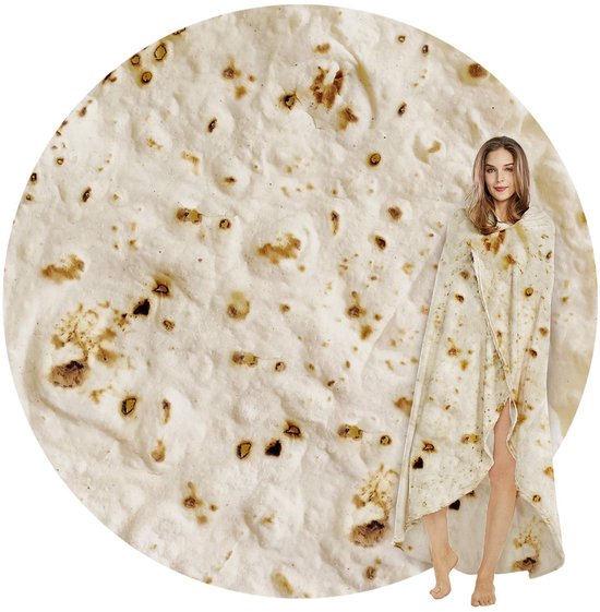 FainFun Couverture Burrito 150x150 CM Tortilla, Flanelle Chaude et Douce, Wrap Blanket pour Bébés et Adultes, Amusante et Créative FainFun Couverture Burrito 150x150 CM Tortilla, Flanelle Chaude et Douce, Wrap Blanket pour Bébés et Adultes, Amusante et Créative