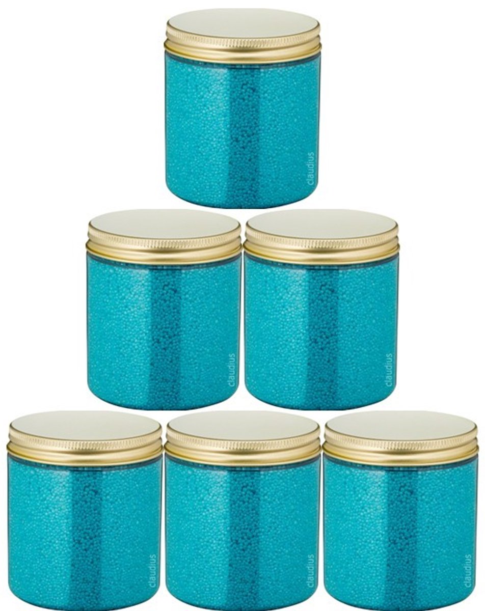 Badkaviaar Opium - 200 gram - Pot met gouden deksel - set van 6 stuks - bad parels voor in bad