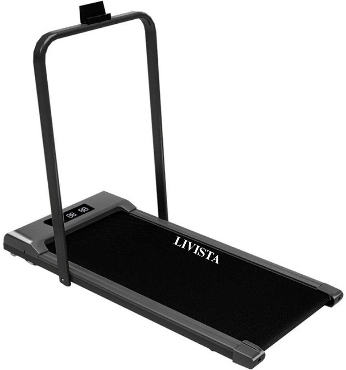 Livista Inklapbare Loopband – 1-8 km/h – Hometrainer voor Thuis – Wandel- & Hardloopband – LED Display – met Afstandsbediening – Compact & Stil