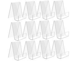 Transparante boekenkast - Acryl displayrek - voor boeken, foto's, brochures - Set van 12