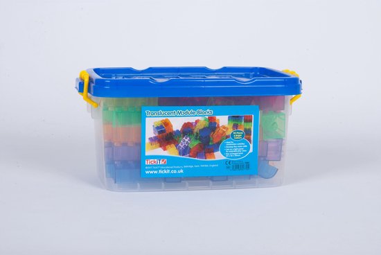 TickiT - Doorzichtig gekleurde moduleblokken (90 stuks) van TickiT — afbeelding 3
