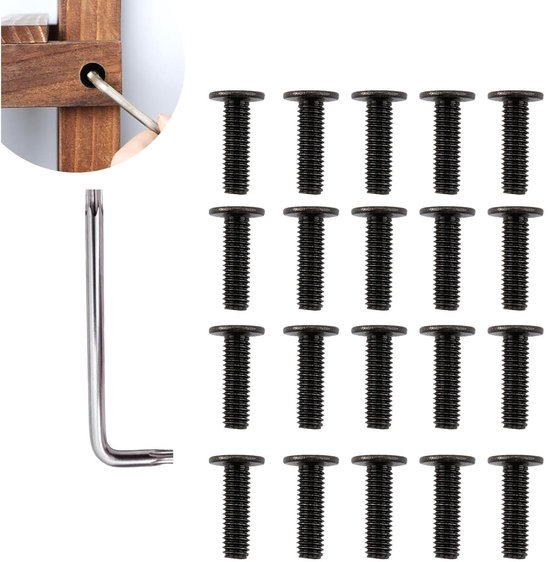 Metalen schroeven gefreesde kop TORX T20 M4X12 A4 RVS