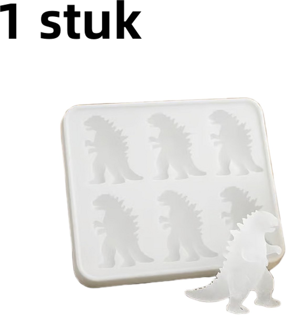 1 stuk - IJsblokjesvorm - IJsblokjesmachine, keuken, koelkast, bar speciale ijsblokjesvorm - wit