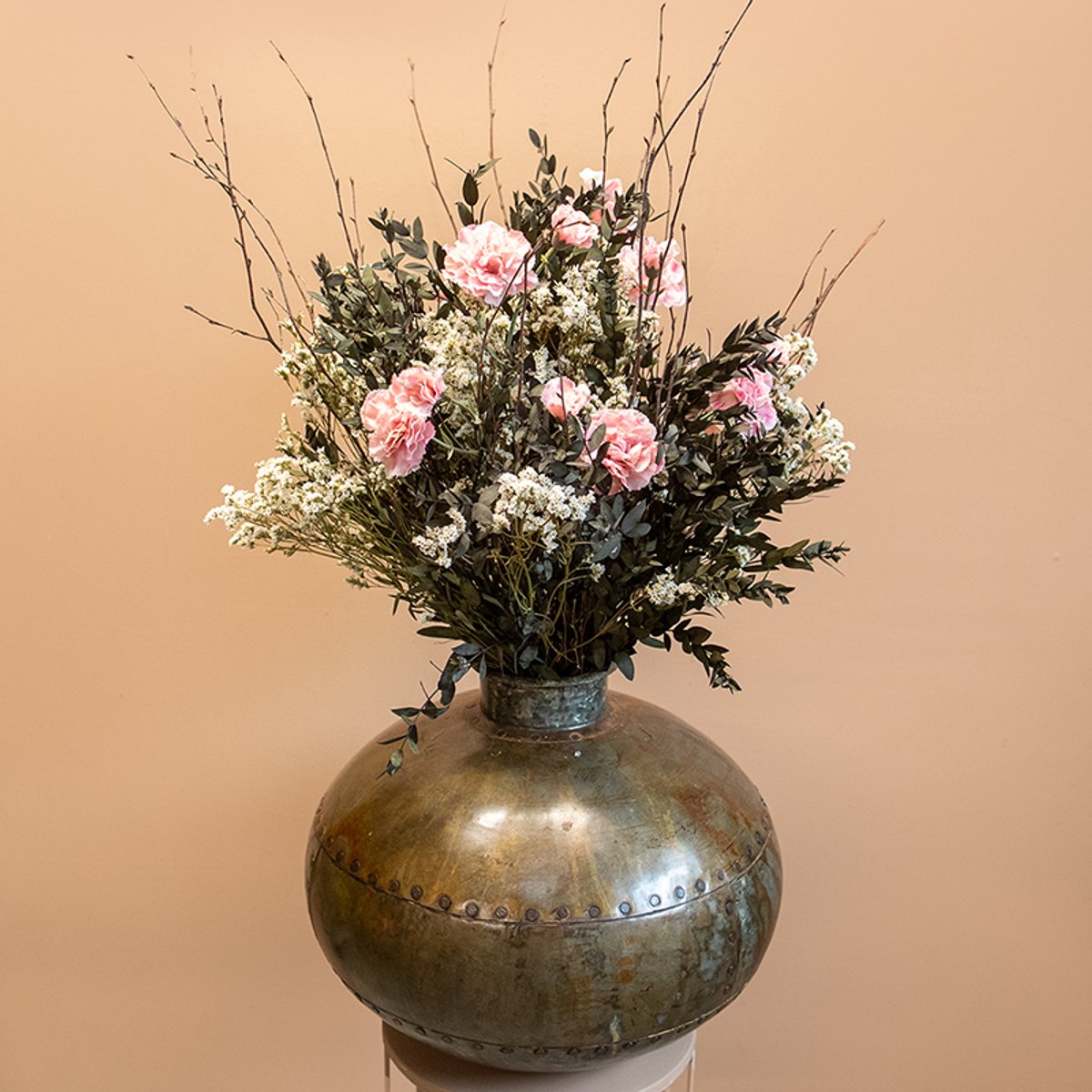 Mixed Flowers Boeket Indy | Eucalyptus | Droogbloemen | Kunstbloemen