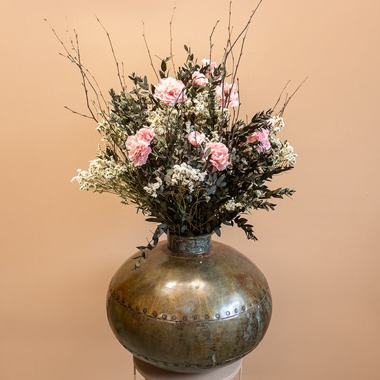 Foto: Mixed flowers boeket indy eucalyptus droogbloemen kunstbloemen