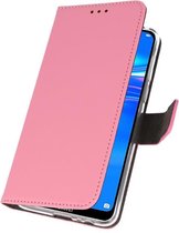 Wallet Case Hoesje voor Huawei Y7 / Y7 Prime (2019) Roze