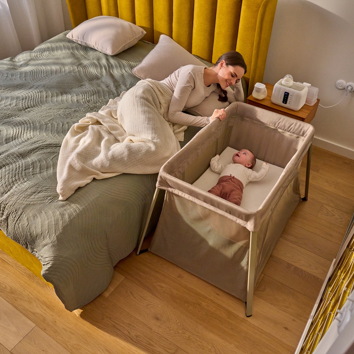 Lionelo Alice – compact 3-in-1 babybedje tot 15 kg thumbnail 6