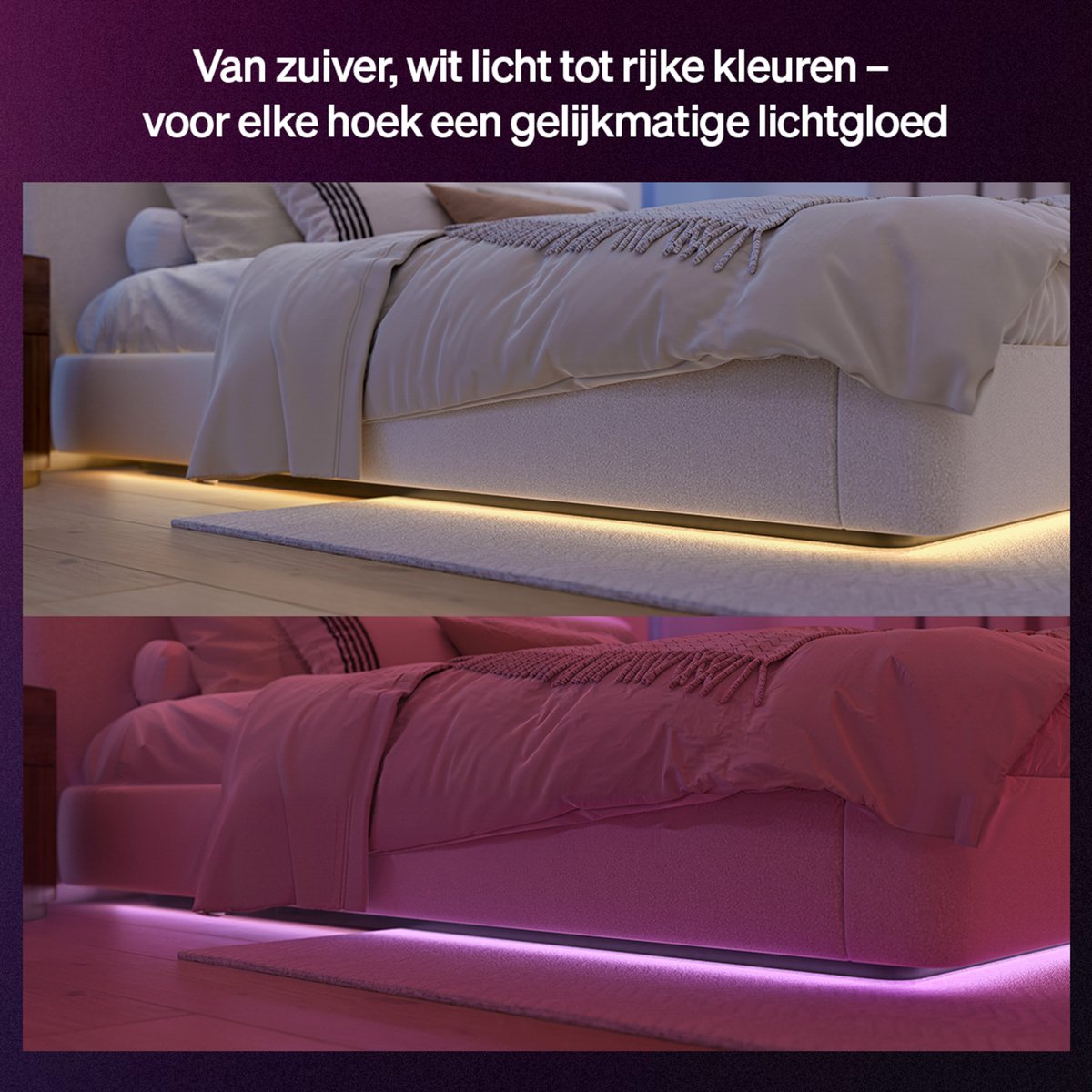 Philips Hue Flux LED strip 3 m, Chromasync™ - technologie. Gekleurd en helder, natuurlijk wit licht - 1200 lumen — afbeelding 4