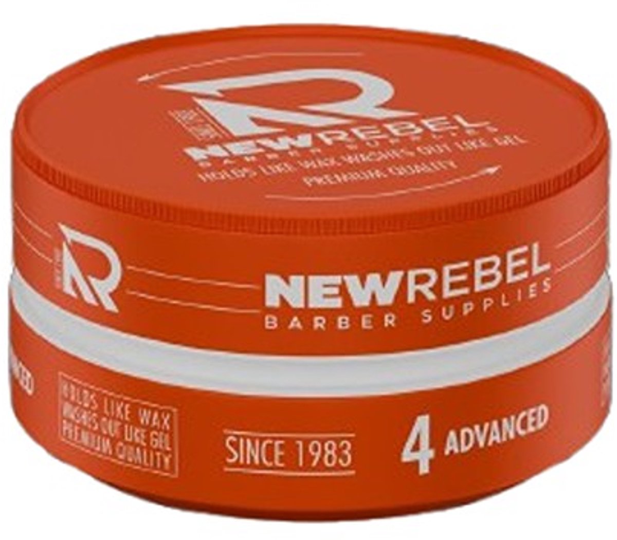 NEW REBEL Advanced Hair Wax – Barber Supplies – Sterke Hold, Makkelijk Uitwasbaar – Premium Haarstyling Gel Wax – 150 ml