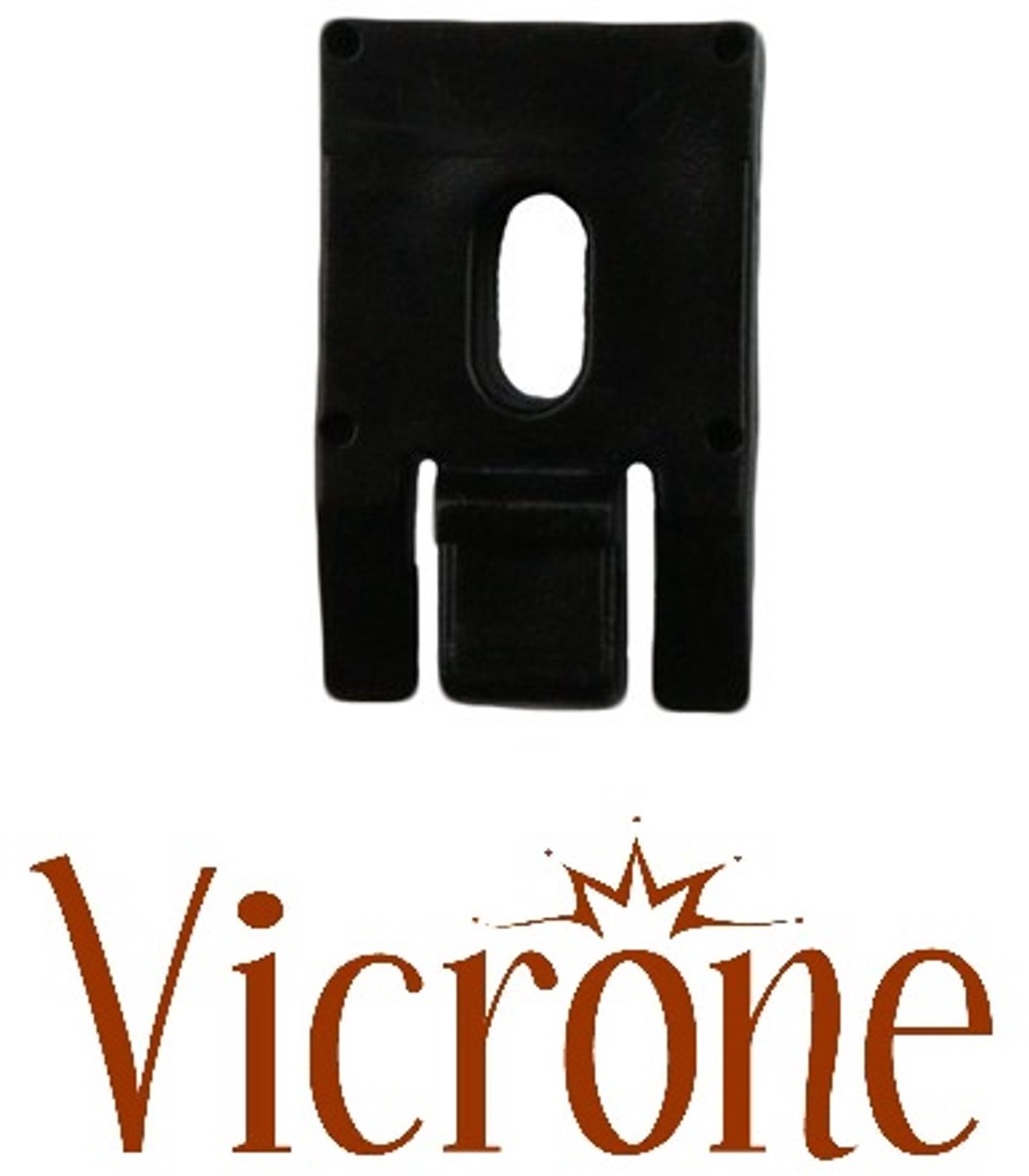 Vicrone® - Plafondsteun - aluminium gordijn rail - met sleufgat - Recht - 2 stuks - zwart