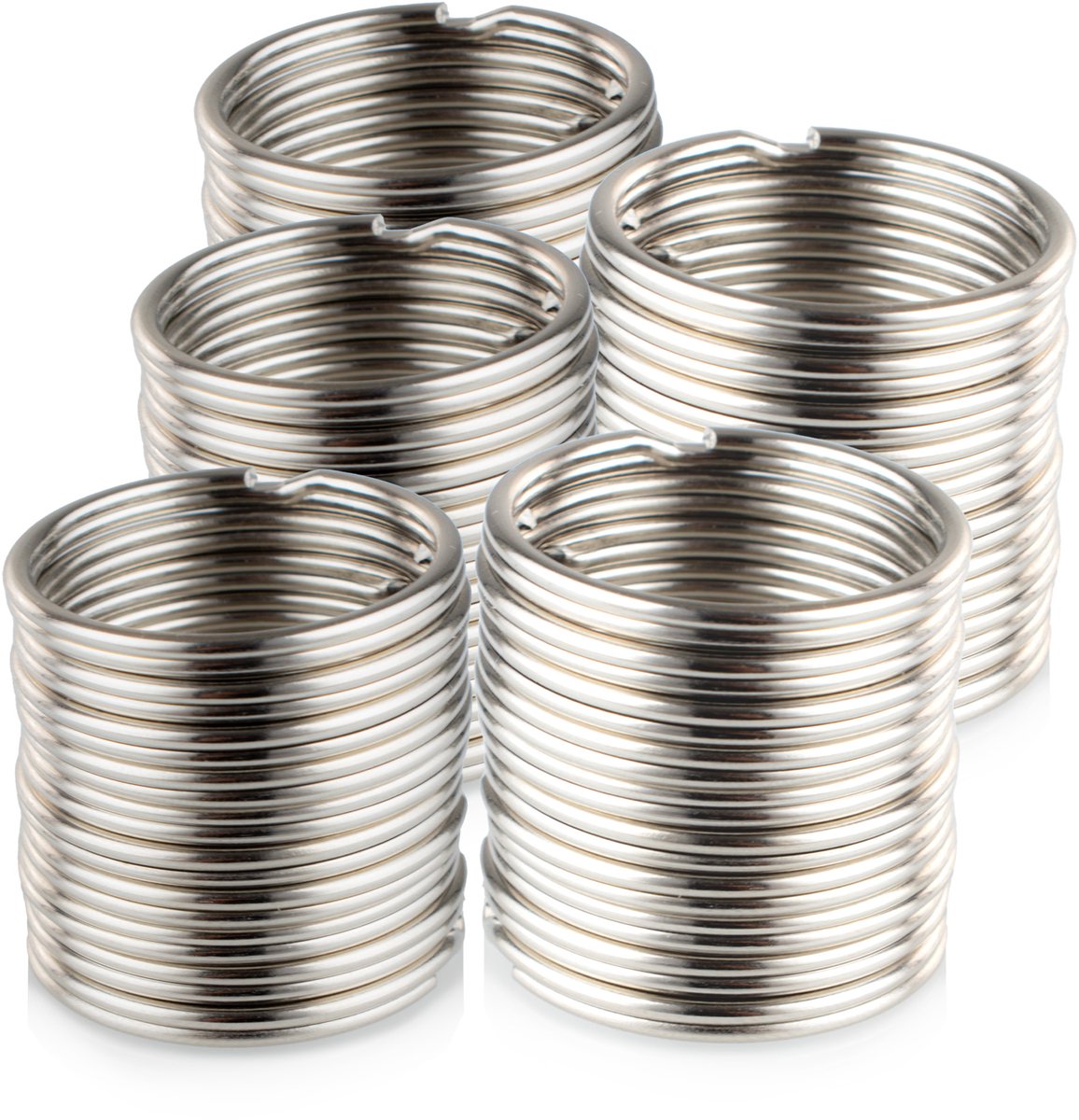 Sleutelringen - 50 Stuks - 30 mm - Ringen - Sleutelhanger Ringen - RVS