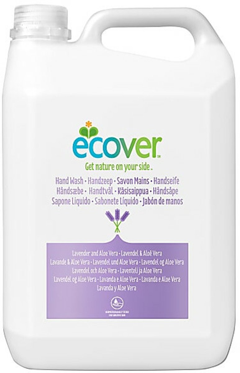 Ecover Handzeep Lavendel & Aloe Vera Navulling - 5 x 5 liter - Voordeelverpakking