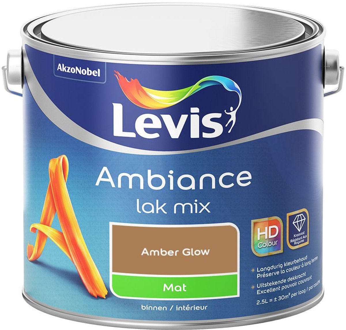 Levis - Ambiance Lak Mat Mix - Amber Glow - Mengverf - 2,5 L