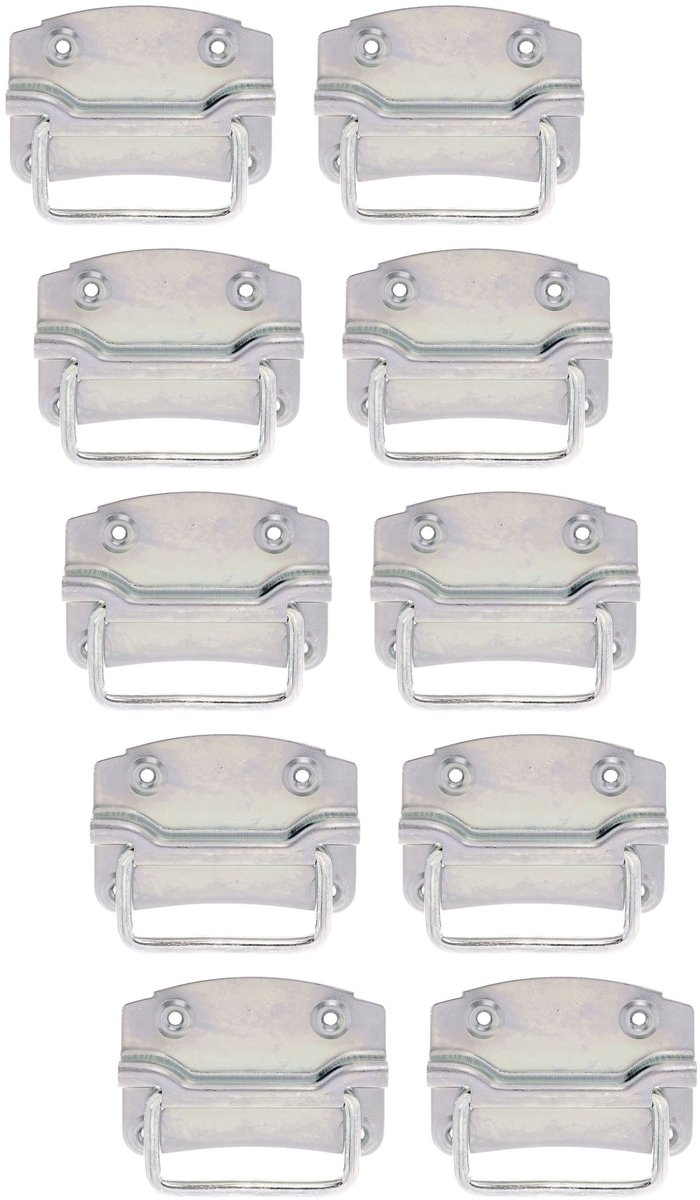 Alberts 851002 Kistgreep, galvanisch verzinkt, dik gepassiveerd, 120 x 85 mm, set van 10