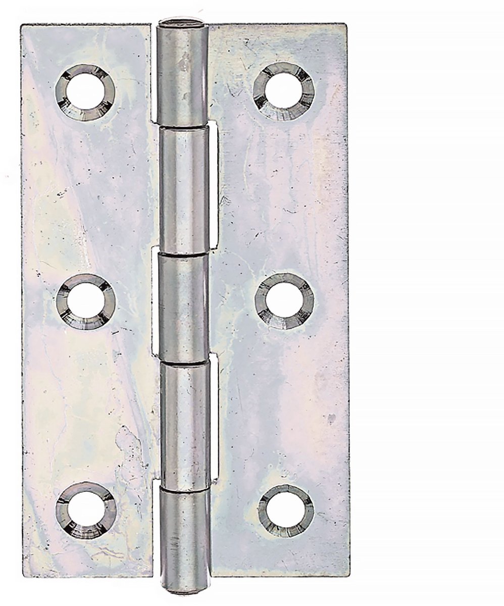 Alberts Scharnier, smal 81 x 45 mm / 20 Stk. gegalvaniseerd geel verzinkt
