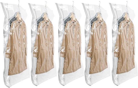 Hangende vacuümzakken voor kleding, ruimtebesparende vacuümzakken voor
