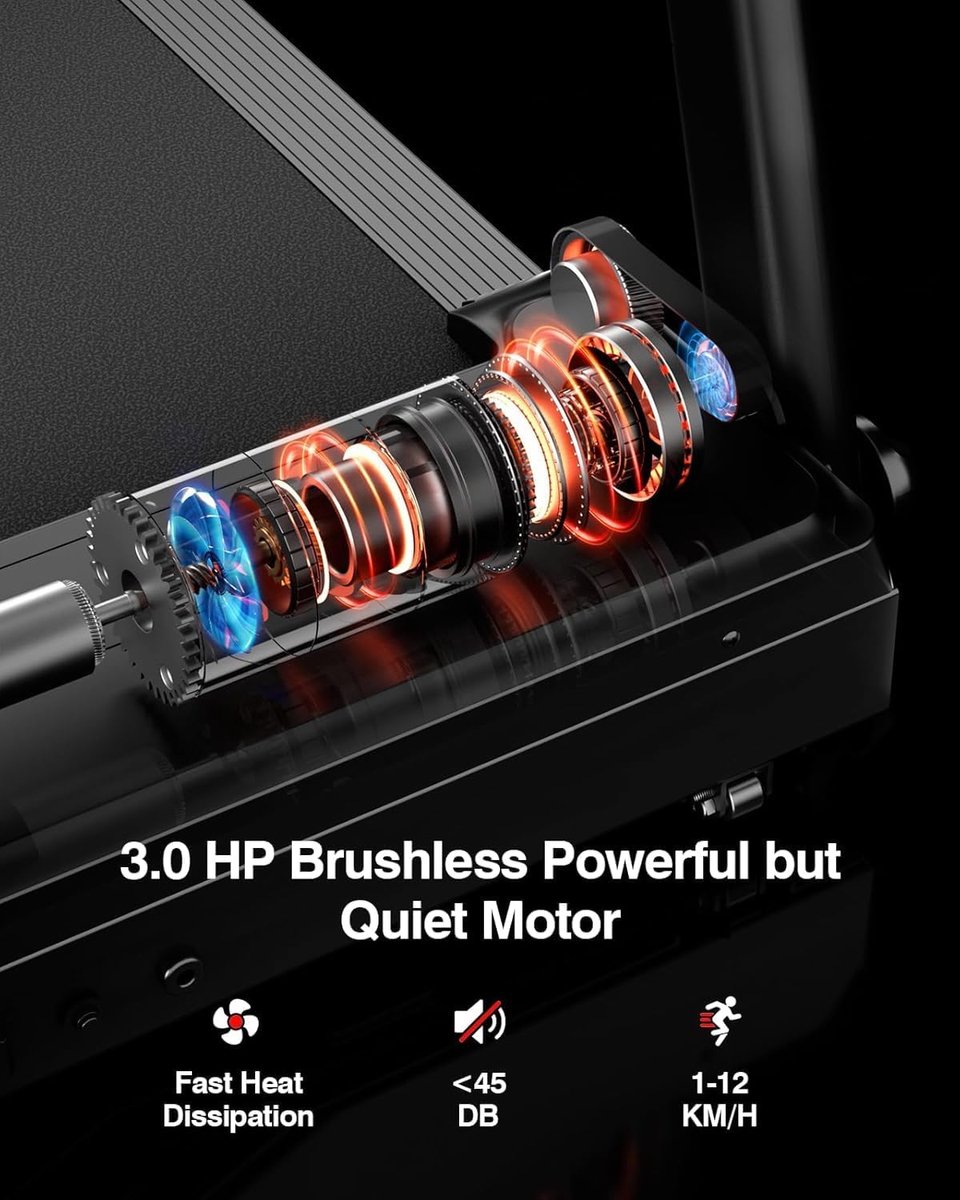 Afbeelding 3 van Solacis Loopband met hellingfunctie - Loopband - Loopbanden voor thuis - Loopband fitness - Helling - Must have om fit te blijven!