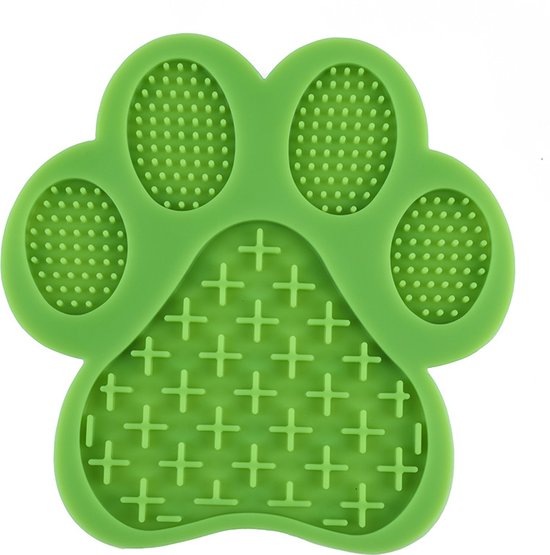 Likspeeltje voor honden, likbak voor honden, natvoer, likmat met antislip, likbal, voerbak met geïntegreerde draaiende bal voor verveelde puppy's en