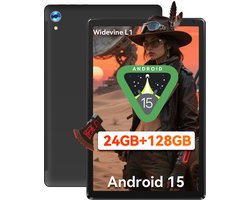 Hotlight C107 - Android 15 Tablet - 10.1 inch - 24(4+20)GB RAM/128GB ROM– 5000mAh - Zwart