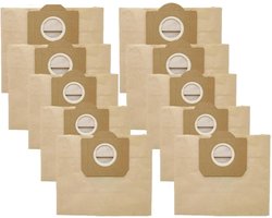 Cuhostki - 12-stuk - geschikt voor karcher stofzuigerzak stofzuigerzakken stofzak en vuilniszak - bruin - 80-cm - zware lading