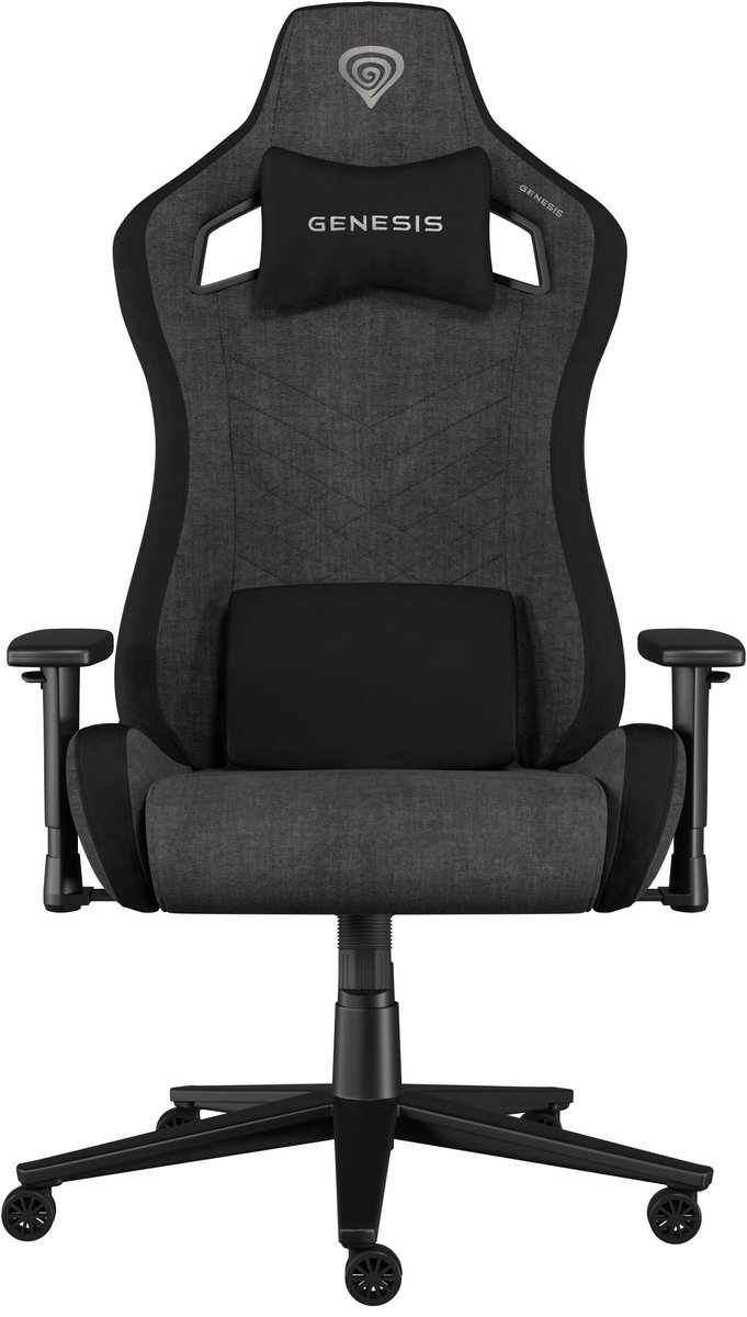 GENESIS NITRO 660 - Gaming stoel - 150 kg - Padded seat - 160 cm - 195 cm - Zwart/Grijs