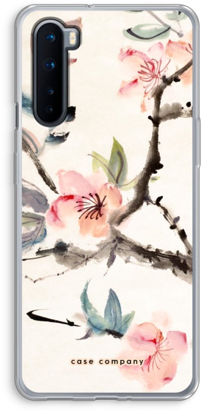 Case Company® - Coque OnePlus Nord - Fleurs japonaises - Coque souple pour téléphone - Protection tous côtés et bord d'écran