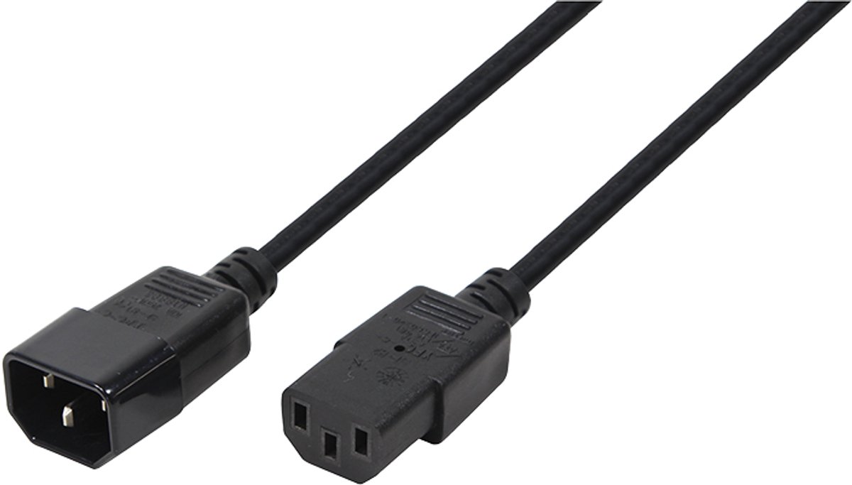LogiLink CP110 electriciteitssnoer Zwart 3 m C13 stekker C14 stekker