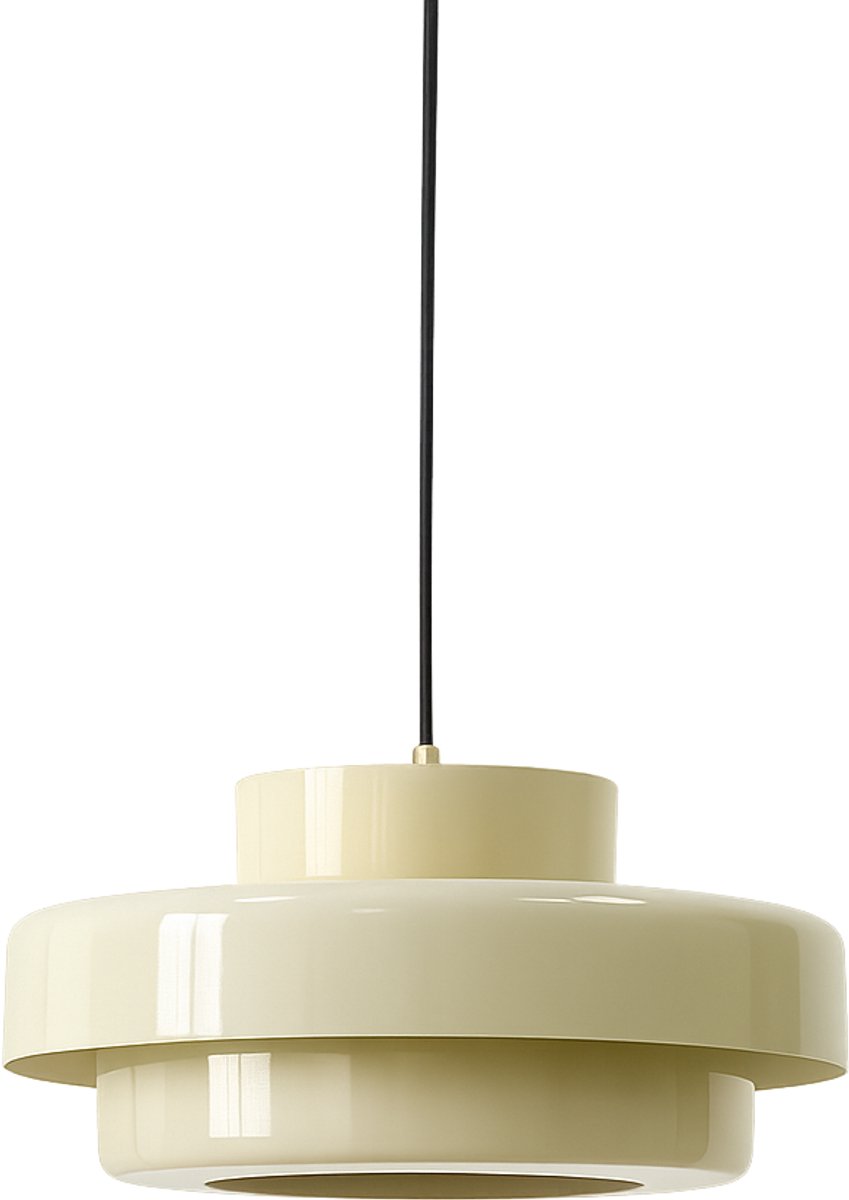 Retro Hanglamp - Off-White - Rond - Staal - E27 Fitting