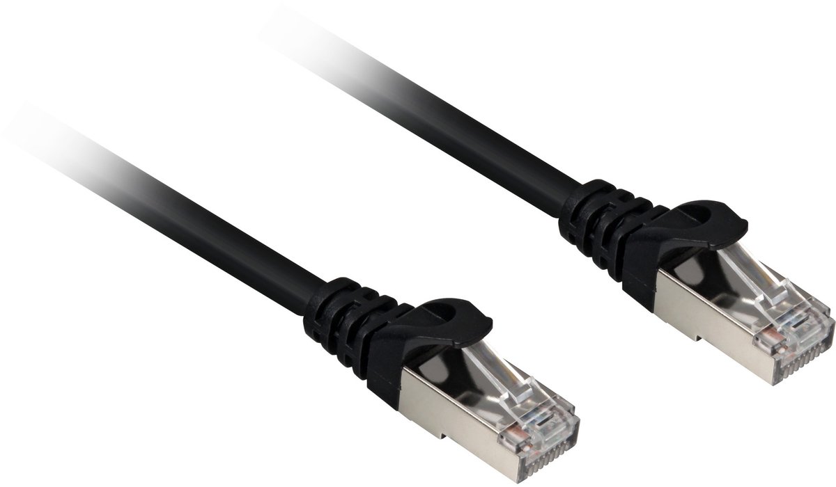 Sharkoon Cat.6a SFTP netwerkkabel Zwart 15 m Cat6a S/FTP (S-STP)