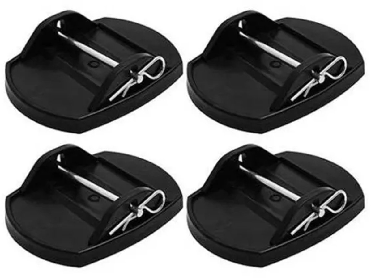 Steunplaten voor uitdraaisteunen rond – set van 4 stuks