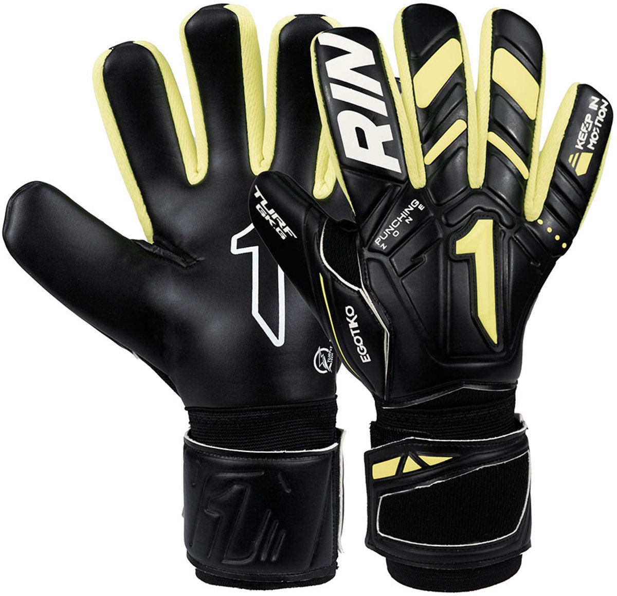 Rinat Egotiko Turf Keepershandschoenen Zwart 6
