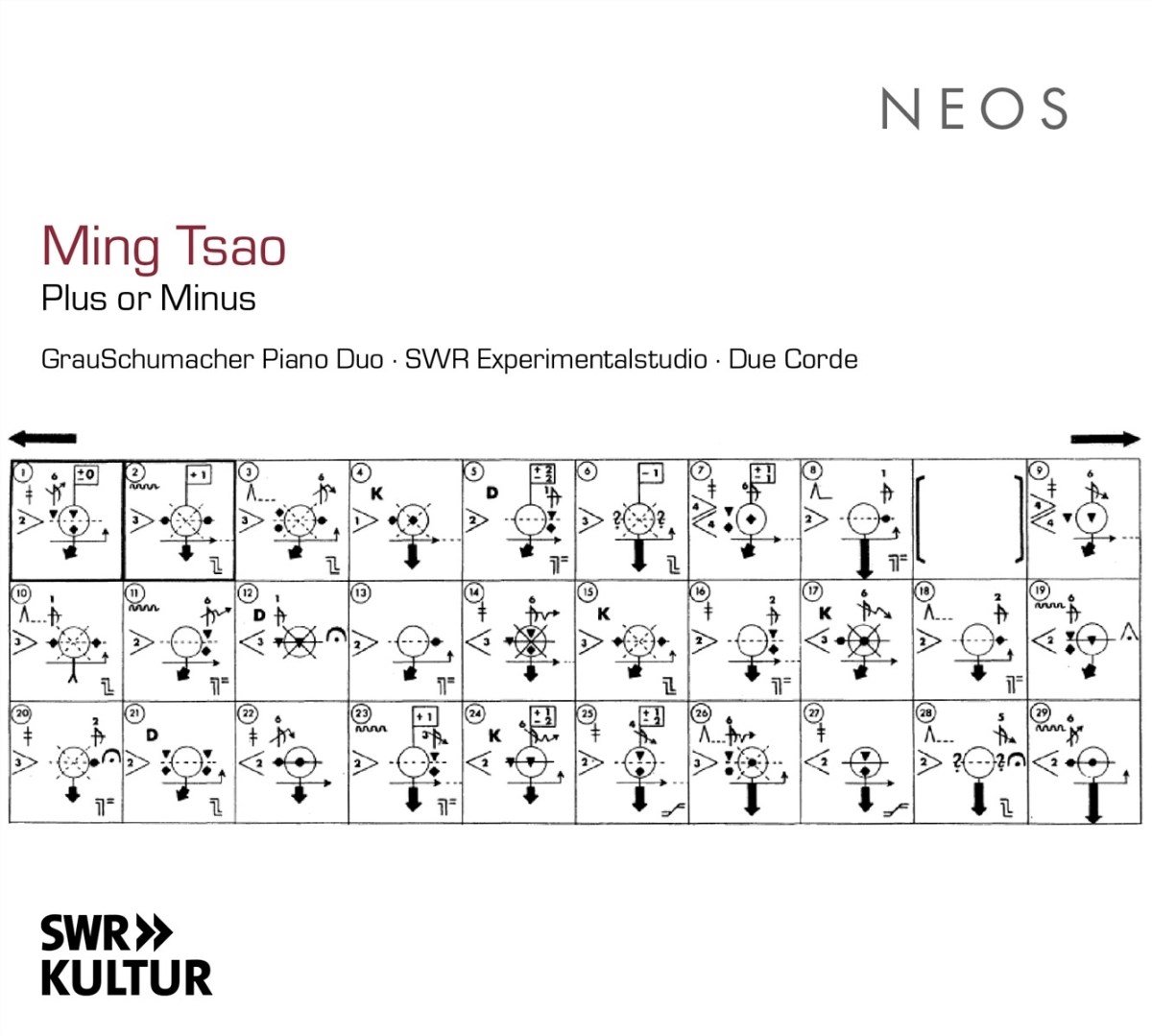 GrauSchumacher Piano Duo & Due Corde - Ming Tsao: Plus Or Minus (CD)