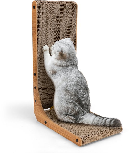 Arbre à chat Nobleza - Chats en carton avec balle de jeu - Arbre à Carton - 24,5 x 40 x 60 cm