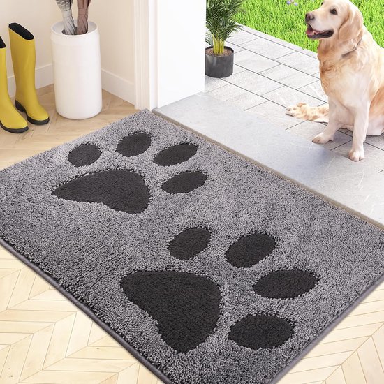 Deurmat - Buitenmat - Droogloopmat - Anti -Slip - Grafiet - 60 x 90 Cm Deurmat - Buitenmat - Droogloopmat - Anti -Slip - Grafiet - 60 x 90 Cm