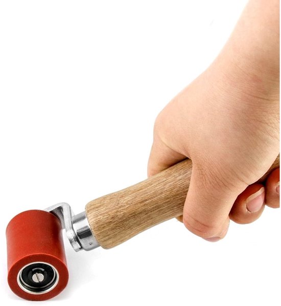 TOVBMUP Drukrol - Hittebestendig - Hard rubber - Naadrol - Handmatige drukrol - Daklasapparaat - Rood van Tovbmup — afbeelding 5