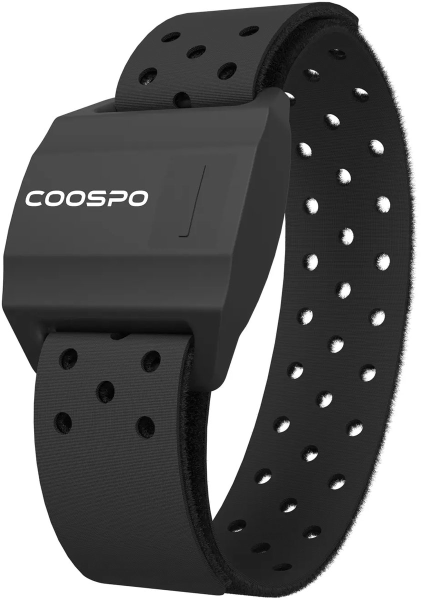 COOSPO HW706 Armband Bluetooth hartslagmeter, borstband, ANT+ hartslagmeter, waterdicht, HRM-sensor, compatibel met Garmin, Zwift, Wahoo, Rouvy, Strava, Polar Beat