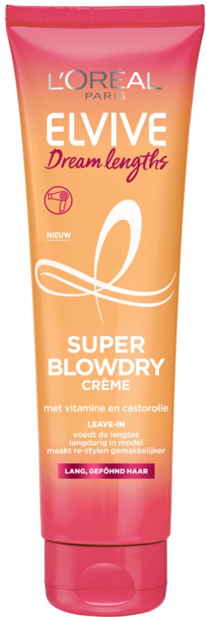 L'Oréal Elvive Dream Lengths Blowdry Cream - 3 x 150 ml - Voordeelverpakking