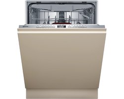 Neff S155EVX04E - Inbouwvaatwasser - Volledig ingebouwd - 14 couverts - B label - 44 dB - Knoppen - RVS - Home connect - Bestekmand