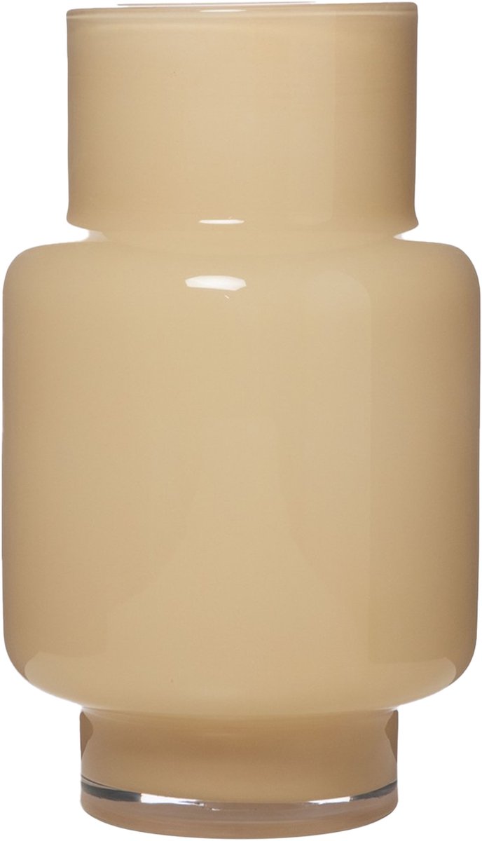 Hakbijl Glass Bloemenvaas Pien - beige - glas - D19 x H31 cm - decoratie - vazen