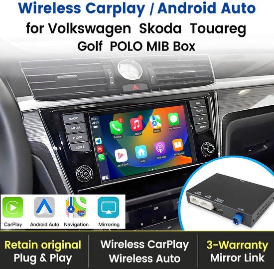Skoda Kodiaq 2017-2023 Apple Carplay Android Auto navigatie