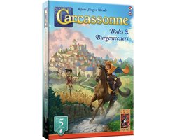 foto van 999 Games - Carcassonne: Bodes & Burgemeesters - Uitbreiding 5 - Nieuwe Versie - NL - EN