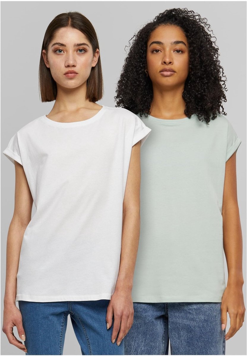 Urban Classics Extended Shoulder 2Pack Top S Mintgroen