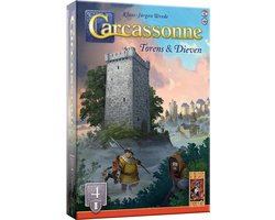 foto van 999 Games - Carcassonne: Torens & Dieven - Uitbreiding 4 - Nieuwe Versie - NL - EN