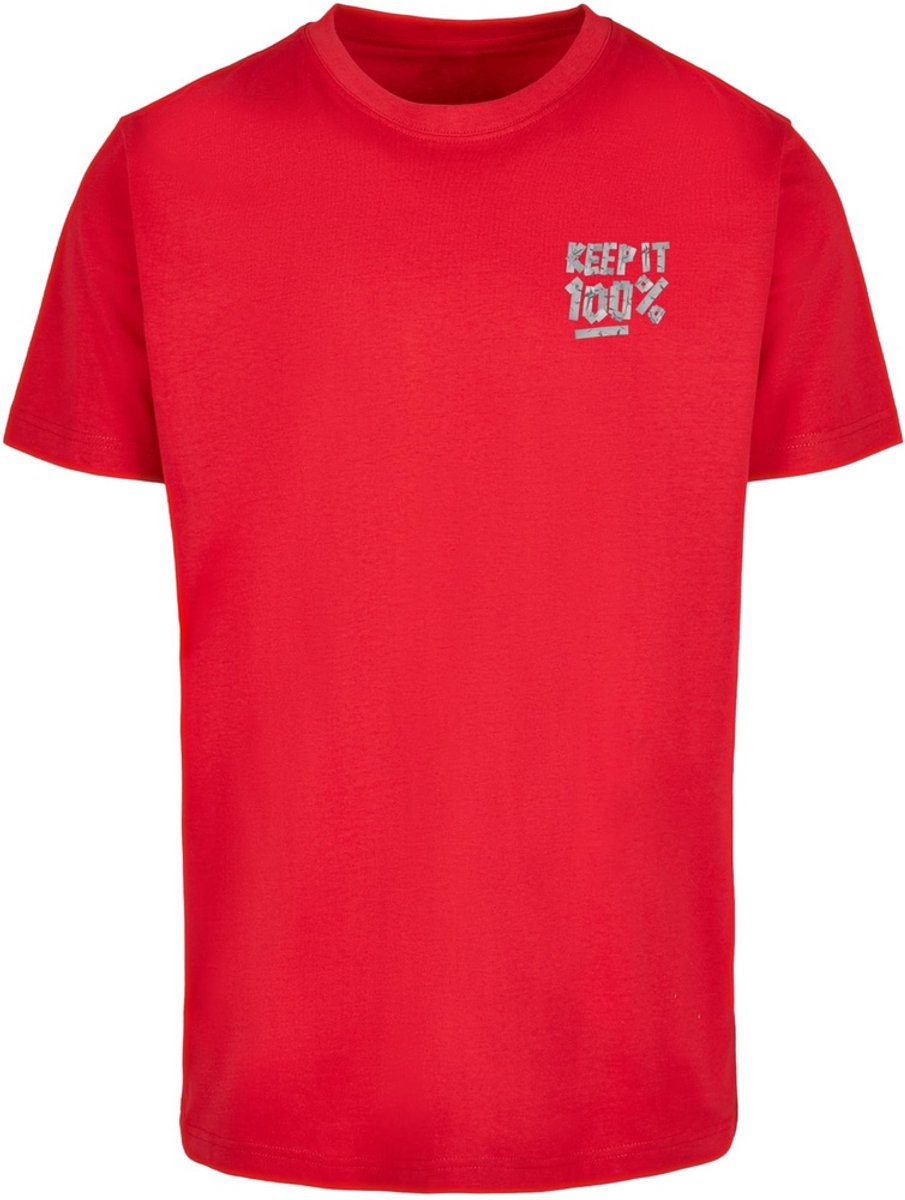 Mister Tee Keep It 100% Tee -5XL Cityred